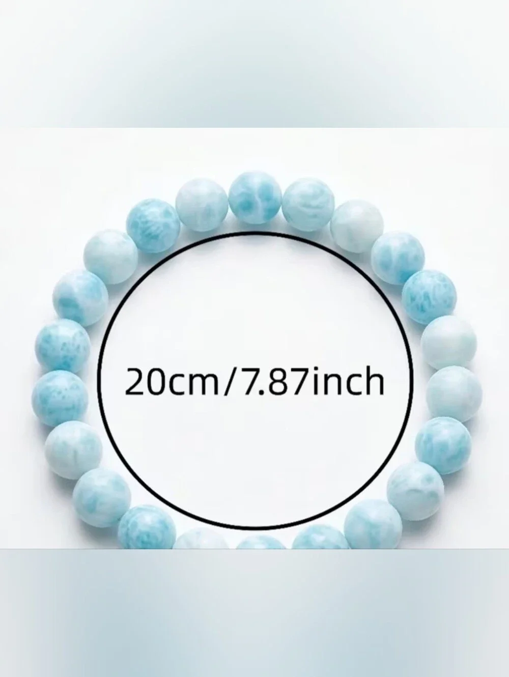 🩵🩵NEW🩵🩵 PRETTY!! 8MM LARIMAR Beaded Stretch Bracelet
